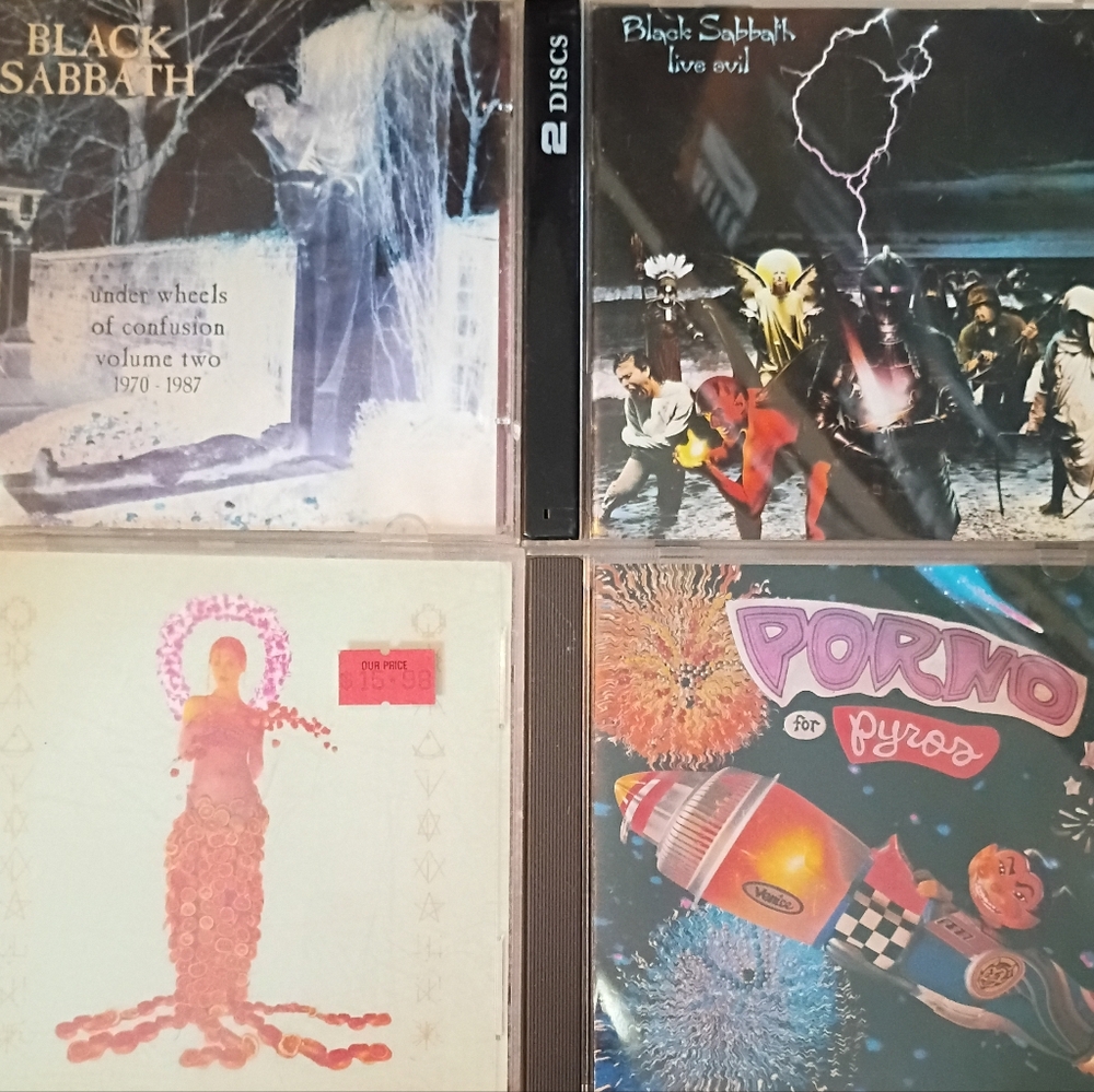 26 CD LOT Porno Pyros Black Sabbath Ozzy PearlJam Incubus Kid Rock White Stripes